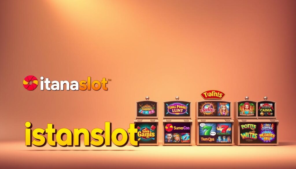 A modern and stylish website interface showcasing the "istanaslot" online slot gaming platform. The foreground features a large, vibrant logo along with a sleek, mobile-friendly navigation menu. The middle ground presents various slot machine game icons, each with alluring graphics and animations. In the background, a soft, luminous gradient creates a sense of depth and sophistication. The overall scene radiates a premium, trustworthy atmosphere fitting for a leading online gambling destination. Warm, directional lighting from the top left casts subtle shadows, enhancing the clean, refined aesthetic. The composition is visually balanced and inviting, reflecting the reliable and engaging user experience of the "istanaslot" brand.