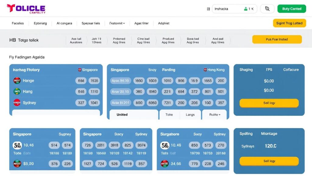 Tampilan berbagai pasaran togel internasional di situs togel dan slot gacor Indonesia